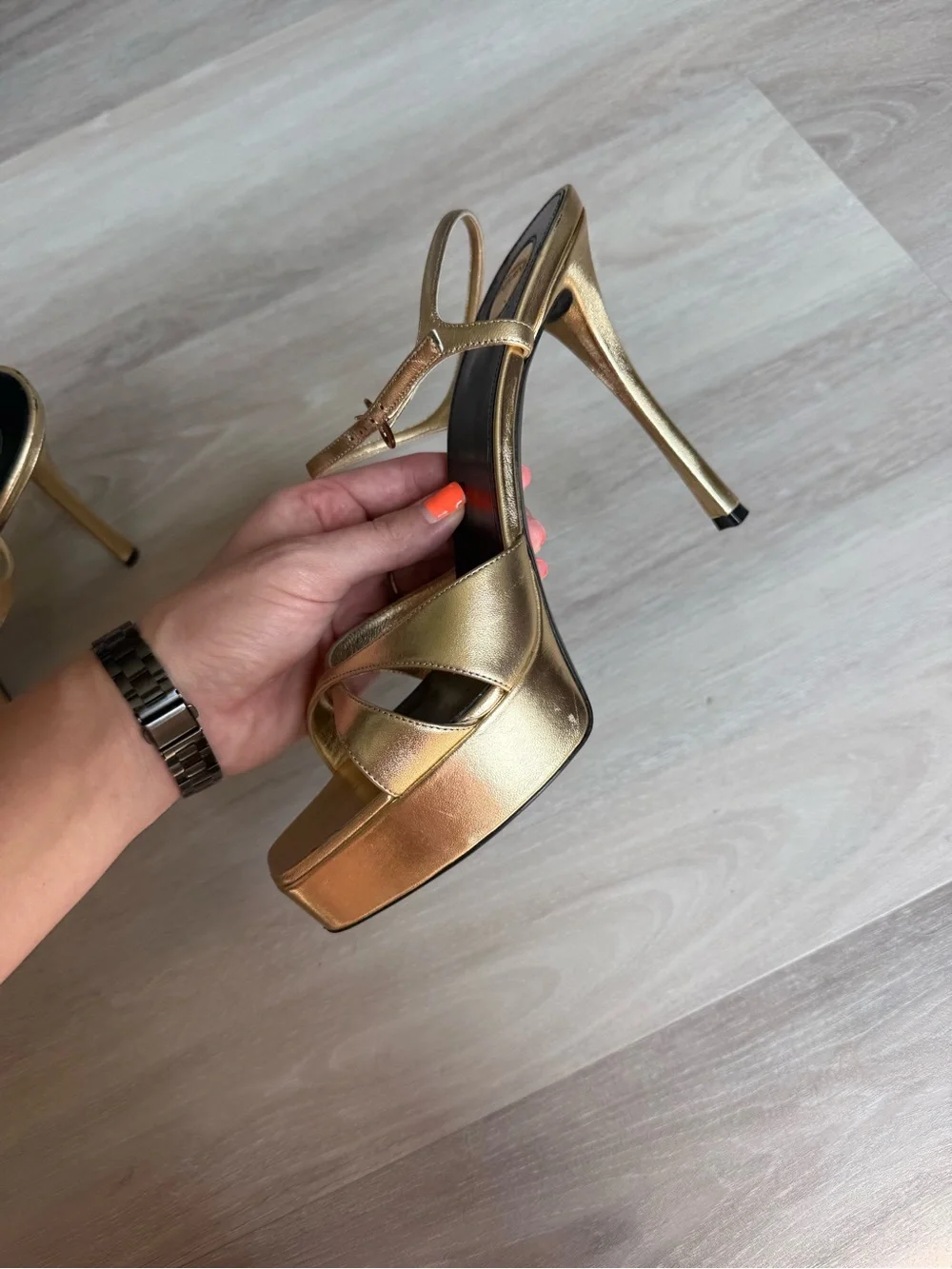 Saint Laurent Debbie Platform Sandal